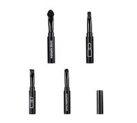 Pinceau cosmétique multifonction 4 en 1 à poils doux hypoallergéniques pour retouches et peaux sensibles Outil de maquillage adapté aux voyages