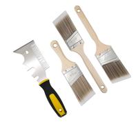 Pinceau coudé robuste avec poils synthétiques qui ne tombent pas et poignée confortable pour de longues tâches