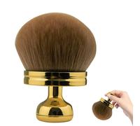 Pinceau de base pour le faux bronzage, le rougissement liquide et la crème visage Application | Strumenti di trucco in fibra sintetica da 3,5 cm con maniglia in plastica ergonomica