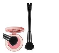Pinceau De Contour - Brosse De Maquillage 2 En 1 - Double Embout Forme U pour Sculpter Joues Nez