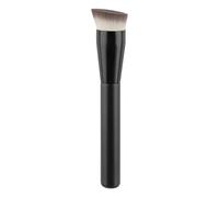 Pinceau de contouring et pinceau oblique à dessus plat sans couture pour estomper les poils perdus avec poignée renforcée en aluminium et poils en fibre