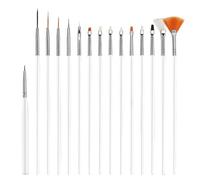 Pinceau de détail, outils d'art des ongles | Contrôle précis des coups, compatibilité multi-moyens, utilisation ongles/visage/art