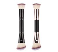 Pinceau de financement | Pinceau de maquillage multi-usage à double extrémité | Brosse correctrice | Financement des brosses et correcteurs pour fond de teint liquide, poudre, blush, correcteur