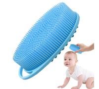 Pinceau de gommage corporel - En silicone - Pour - Exfoliant doux et portable - Brosse à poils de douche doux - Nettoyant léger pour le visage - Cadeau de voyage