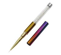 Pinceau de Manucure à Long Manche, pour Nail Art Stylo Léger | Usage Maison ou Professionnel, Outil en Plastique, pour Déco Ongles et Tracés Précis, Couleur Aléatoire