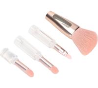 pinceau de maquillage 4 en 1,Pinceau cosmétique 4 en 1,Pinceau estompeur de fond de teint,Pinceau de maquillage,Pinceau de fond de teint,Fard à paupières,Pinceau fard à joues