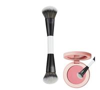 Pinceau De Maquillage,Double Embout Poils Denses | Pinceau À Poudre Libre Outils De Maquillage,Pour Poudre Highlighter Contour Correcteur Bronzer Crème Femmes Maison Voyage Fête Mariage