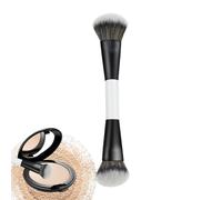 Pinceau de maquillage duo en bois taille standard | Pinceau de maquillage pour fond de teint | Pinceaux de maquillage pour un mélange qui offre une couverture uniforme et des résultats professionnels