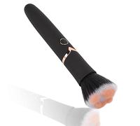 Pinceau de maquillage électrique 10 vitesses par vibration rechargeable et réglable, fonctionne avec fond de teint, correcteur ou blush, noir