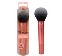 Pinceau de maquillage en poudre ultra doux Real Techniques, pour poudre de finition, bronzer et blush, couverture transparente et modulable, gros pinceau poudre moelleux, vegan, poils synthétiques, 1