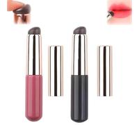 Pinceau de maquillage en silicone Portable à tête ronde, pinceau de maquillage en Silicone, pinceau à lèvres, applicateur de rouge à lèvres, pinceaux de maquillage pour les lèvres, correcteur, outil d