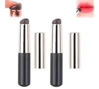Pinceau de maquillage en silicone Portable à tête ronde, pinceau de maquillage en Silicone, pinceau à lèvres, applicateur de rouge à lèvres, pinceaux de maquillage pour les lèvres, correcteur, outil d