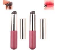 Pinceau de maquillage en silicone Portable à tête ronde, pinceau de maquillage en Silicone, pinceau à lèvres, applicateur de rouge à lèvres, pinceaux de maquillage pour les lèvres, correcteur, outil d
