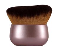 Pinceau de maquillage extra large de 75 mm à poils synthétiques végétaliens pour autobronzant sans traces, poudre bronzante et fond de teint, utilisation humide/sèche, application ovale du visage et