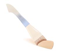 Pinceau de maquillage liquide - 14,5 cm - Pinceau à queue de poisson en ABS | Outil de mélange de crème coudé pour correcteur plat correcteur de teint lisse pour femmes, filles, voyage, maison, fête