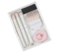 Pinceau de maquillage liquide professionnel double tête pour fard à paupières, anti-cernes, blush, poudre bronzante, applicateur de poudre