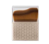 Pinceau de maquillage multifonction à tête plate coudée pour base et application de crème en poudre Poignée confortable Outil de beauté
