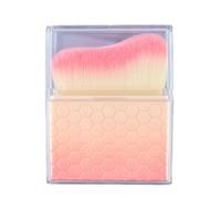Pinceau de maquillage multifonction à tête plate coudée pour base et application de crème en poudre Poignée confortable Outil de beauté