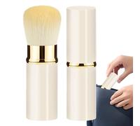 Pinceau de maquillage - Pinceau de maquillage rétractable doux pour le visage, pinceau cosmétique de voyage télescopique portable pour fard à joues, bronzer, poudre et crème solaire, léger et compact