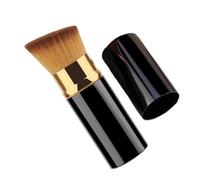 Pinceau de maquillage - Pinceau portable à poils doux, crème et poudre, outil cosmétique multi-usage pour bronzer, crème solaire, surbrillance, idéal pour les fêtes, les rendez-vous, Noël, accessoire