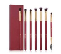 Pinceau de maquillage Pinceaux de maquillage 6/7PCS Ensemble de pinceaux de maquillage pour les yeux Mélange de fards à paupières Brosse à sourcils Cheveux naturels Kit d'outils cosmétiques