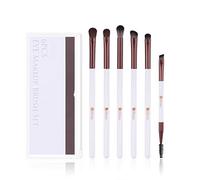 Pinceau de maquillage Pinceaux de maquillage 6/7PCS Ensemble de pinceaux de maquillage pour les yeux Mélange de fards à paupières Brosse à sourcils Cheveux naturels Kit d'outils cosmétiques