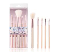 Pinceau De Maquillage Portable 5 PièCes Pinceaux De Maquillage Pour Les Yeux En Poils Souples Pinceau Anti-Cernes Pour DéButante Pinceau Fard à Joues Pinceau Ombres à PaupièRes (Jaune)
