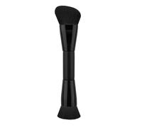 Pinceau de maquillage portable à double extrémité angulaire/rond pinceau contournant pour mélanger beauté crème anti-cernes liquide crème double pointe pinceaux de maquillage