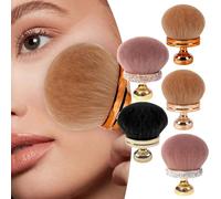 Pinceau de maquillage pour fond de teint autobronzant extra large pour le corps - Pinceau de maquillage - Tête large - Ovale - Pour le visage et les jambes - Applicateur de peau portable pour les
