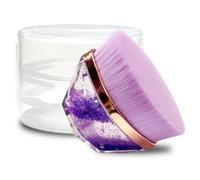 Pinceau de maquillage pour fond de teint, pinceau kabuki à tête plate, pinceaux auto-bronzants pour le corps avec étui portable, pour crème liquide, poudre à grande tête, maquillage rapide sans défaut