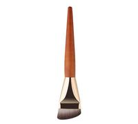 Pinceau de maquillage pour fond de teint - Pinceau surligneur avec manche en bois | Outil de maquillage pour le visage | Pinceau de contour professionnel | Pinceaux de maquillage à dessus plat pour