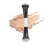 Pinceau de maquillage pour fond de teint - Poils denses à double extrémité - Pinceaux de maquillage pour fond de teint liquide pour estomper, surligneur, anti-cernes, crème bronzante, mélange de crème