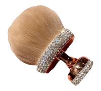 Pinceau de maquillage pour le corps - 9 x 6,5 x 6,5 cm, fibre de strass synthétiques, or, grand pinceau pour le corps, applicateur autobronzant, outils de maquillage | Brosse de mélange à poils doux