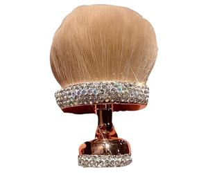 Pinceau de maquillage pour le corps, grand mélangeur à poils doux, outil d'application lisse pour tout le corps, idéal pour fond de teint, poudre bronzante, surligneur, routine de bronzage, mélange de