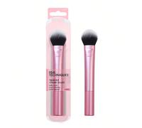 Pinceau de maquillage pour les joues effilé Real Techniques, pour le blush, l'highlighter, les poudres libres ou compactes, pinceau à blush avec des poils synthétiques, application de maquillage préci