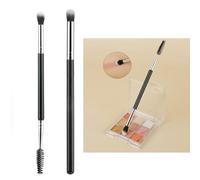 Pinceau de maquillage pour les yeux 2 en 1 avec poils en nylon doux. Maquillage de fête indispensable pour une application facile de la couleur et une application pratique