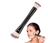 Pinceau de maquillage pour les yeux- Brosse cosmétique à double extrémité, mélange compact et outil de bronzage | Brosse de beauté amicale pour les voyages avec synthétiques doux pour les donn es
