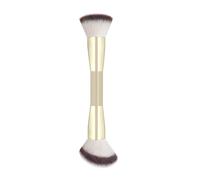 Pinceau De Maquillage Professionnel,1 Pièce,Comprend Des Pinceaux Pour Le Visage À Double Extrémité,Brosse Coudée,Brosse De Fond De Teint À Manche Court.Or.