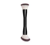Pinceau De Maquillage Professionnel,1 Pièce,Comprend Des Pinceaux Pour Le Visage À Double Extrémité,Brosse Coudée,Brosse De Fond De Teint À Manche Court.Black.