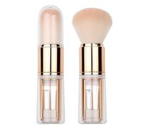 Pinceau de maquillage rétractable - Brosse télescopique portable pour le visage avec poils ultra doux, manche en aluminium | Brosse bronzante de fard à joues de poudre de de teint de voyag