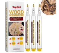 Pinceau de menuisier, Marqueur à brûler en bois, Marqueur brûleur, Stylo brûleur imperméable pour marque en bois,Stylo à dessin pour l'artisanat en bois, Stylos à brûler pour les cadeaux