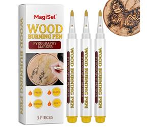 Pinceau de menuisier, Marqueur à brûler en bois, Marqueur brûleur, Stylo brûleur imperméable pour marque en bois,Stylo à dessin pour l'artisanat en bois, Stylos à brûler pour les cadeaux