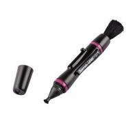 Hama Pinceau de nettoyage pour objectif (Lenspen) "MicroPro II" (pour le nettoyage des lentilles et des filtres, 9 cm de long, Lenspen) Noir/Violet