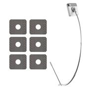 Pinceau de nettoyage pour vitres - Outil de nettoyage de fenêtre extensible - Raclette sans traces avec laveur doux, tige télescopique légère pour laver les fenêtres, les miroirs et les surfaces