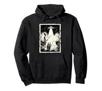 Pinceau de pêche Alien and Bear Cub Funny Weird UFO Sweat à Capuche