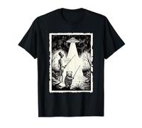 Pinceau de pêche Alien and Bear Cub Funny Weird UFO T-Shirt