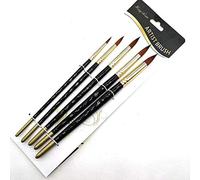 Pinceau de Peinture,5 Pièces Pinceaux de Peinture Sets Nylon Cheveux Peinture Pinceaux pour Peinture à l'huile,Aquarelle,Gouache,Acrylique,Aquarelle Acrylique-Pointu