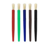 Pinceau De Peinture À L'huile Avec Poils Pièces/Ensemble Naturels, Pour Aquarelle, Pour L'apprentissage De La Peinture Acrylique, Fourniture De Pinceaux D'art, Bricolage, 5