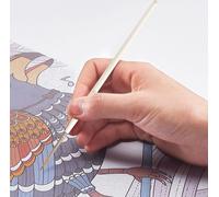 Pinceau de peinture miniature en poils de nylon pour la peinture acrylique/ aquarelle/ gouache/ pigment/ huile, 12Pcs/ Set