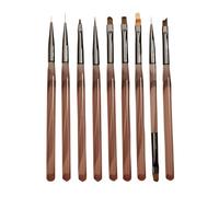 Pinceau de , pinceau design pour 9 stylos | Pinceau de peinture pour vernis à ongles en gel pour femmes, outils de pose d'ongles pour un usage domestique en salon